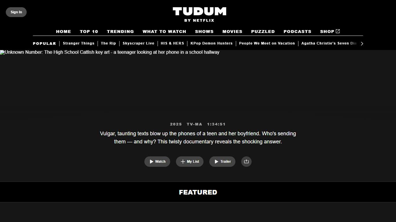 Unknown Number: The High School Catfish Cast, News, Videos and more